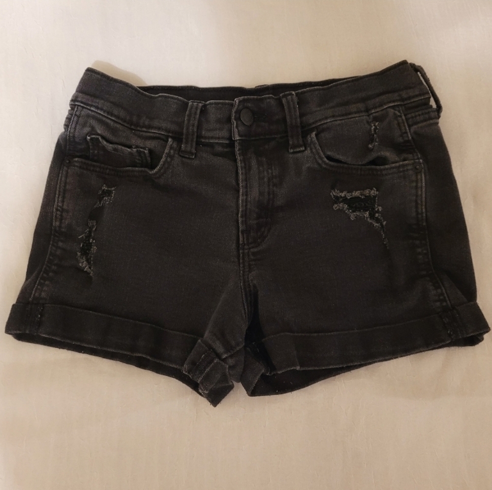 Old Navy Boyfriend Black Jean Shorts